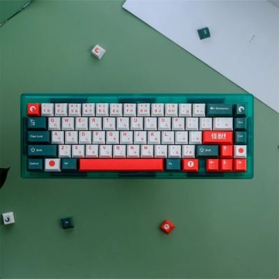 GMK Kaiju 104+25 PBT Dye-subbed Keycaps Set Cherry Profile for MX Switches Mechanical Gaming Keyboard Japanese